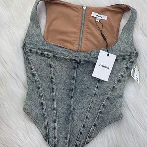 Miaou Campbell denim tank top